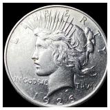 1926-D Silver Peace Dollar NEARLY  UNCIRCULATED