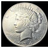 1934-S Peace Silver Dollar CLOSELY  UNCIRCULATED