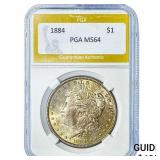 1884 Morgan Silver Dollar PGA MS64