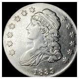 1835 Capped Bust Half Dollar CLOSELY  UNCIRCULATE