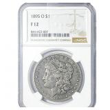 1895-O Morgan Silver Dollar NGC F12