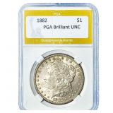 1882 Morgan Silver Dollar PGA Brilliant UNC
