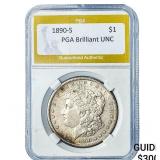 1890-S Morgan Silver Dollar PGA Brilliant UNC