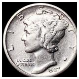 1927-S Silver Mercury Dime CLOSELY  UNCIRCULATED