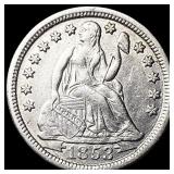 1853 Arrows Seated Liberty Dime CLOSELY  UNCIRCUL