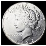1927 Silver Peace Dollar CLOSELY UNCIRCULATED