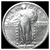 1917-S Type 1 Standing Liberty Quarter NEARLY  UN