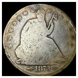 1873 Arrows Seated Liberty Half Dollar NICELY CIRC