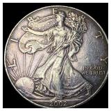 2002 1 oz Silver American Eagle $1 UNCIRCULATED