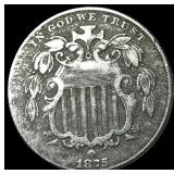 1875 Shield Nickel LIGHTLY CIRCULATED
