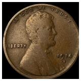1914-D Lincoln Wheat Cent LIGHTLY CIRCULATED