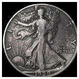 1929-D Silver Walking Liberty Half Dollar ABOUT UN