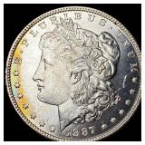 1887 Morgan Silver Dollar GEM BU