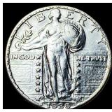 1926-D Silver Standing Liberty Quarter CLOSELY UNC