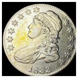 1833 Capped Bust Half Dollar CLOSELY UNCIRCULATED