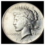 1921 Silver Peace Dollar CLOSELY UNCIRCULATED