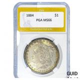 1884 Morgan Silver Dollar PGA MS66
