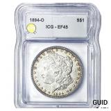1894-O Morgan Silver Dollar ICG EF45