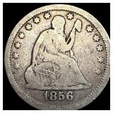 1856 Seated Liberty Quarter NICELY CIRCULATED
