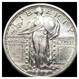 1917 Type 1 Standing Liberty Quarter CLOSELY  UNC