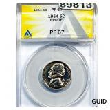 1954 Jefferson Nickel ANACS PF67 PROOF