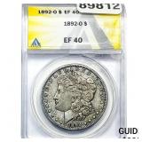 1892-O Morgan Silver Dollar ANACS EF40