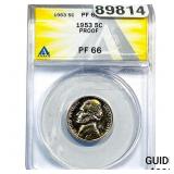 1953 Jefferson Nickel ANACS PF66 PROOF