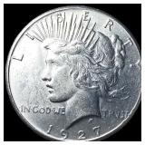 1927 Silver Peace Dollar CLOSELY UNCIRCULATED