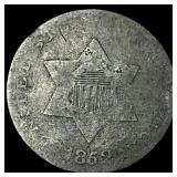 1852 Silver Three-Cent Piece NICELY CIRCULATED