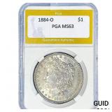 1884-O Morgan Silver Dollar PGA MS63