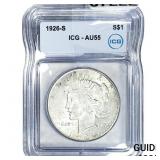1926-S Silver Peace Dollar ICG AU55