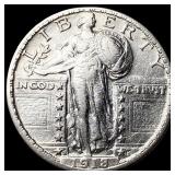1918-S Standing Liberty Quarter NEARLY  UNCIRCULA