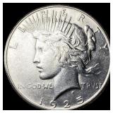 1925-S Silver Peace Dollar CLOSELY  UNCIRCULATED
