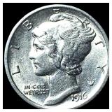 1916 Mercury Dime  CHOICE AU
