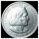 1893 Silver Columbian Expo Half Dollar  NEARLY UN