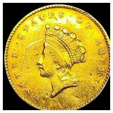 1853 Gold $1 Indian Princess Type 1 HIGH GRADE