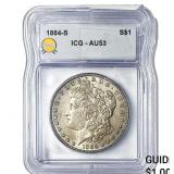 1884-S Morgan Silver Dollar ICG AU53