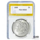 1888 Morgan Silver Dollar PGA MS63