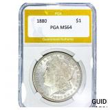 1880 Morgan Silver Dollar PGA MS64