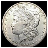 1904-S Silver Morgan Dollar CLOSELY UNCIRCULATED