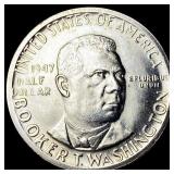 1947-S Silver Booker T. Washington Half Dollar CHO