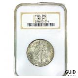 1944 Walking Liberty Half Dollar NGC MS64