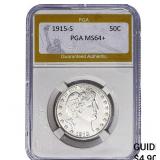 1915-S Barber Half Dollar PGA MS64+