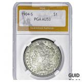 1904-S Morgan Silver Dollar PGA AU53