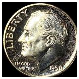 1950 Silver Roosevelt Dime CHOICE PROOF