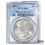 1885-O Morgan Silver Dollar PCGS MS63