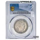 1915 Barber Half Dollar PCGS VG08