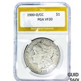 1900-O/CC Morgan Silver Dollar PGA VF20