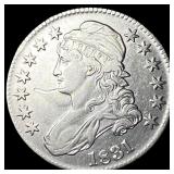 1831 Capped Bust Half Dollar NEARLY  UNCIRCULATED