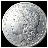 1892-CC Silver Morgan Dollar  LIGHTLY CIRCULATED